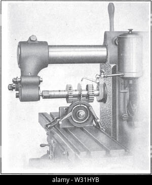 Praktische Abhandlung über Fräsen und Fräsmaschinen p 190 Stockfoto