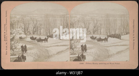 Prinz Henry Ankunft in West Point, Kilburn, B W (Benjamin West), 1827-1909 Stockfoto