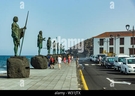 Candelaria, Tenera, Spanien: Hier ist der religiöse Hauptheiligtum der Aborigines der Insel und die derzeitige Patronin der Kanarischen I Stockfoto