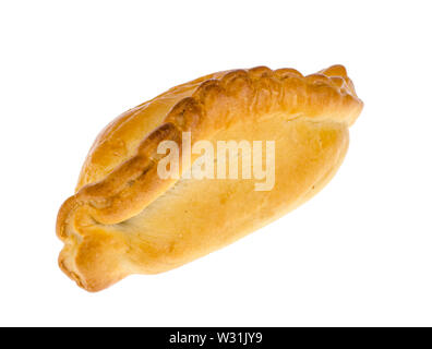 Traditionelle litauische Backen kibinai mit Lamm und Zwiebeln Stockfoto