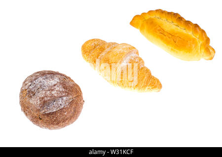 Verschiedene hausgemachte Brot Gebäck Stockfoto