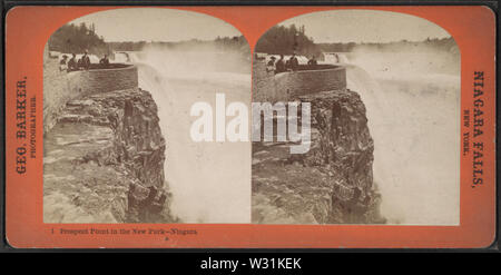 Prospect Point im neuen Park, Niagara, Barker, George, 1844-1894 Stockfoto