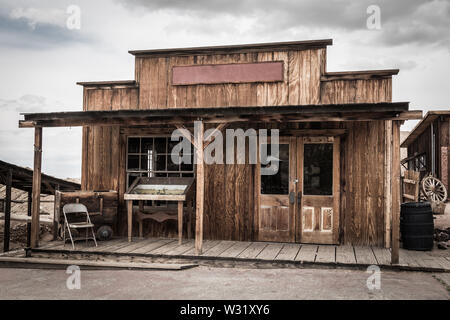 Altes Gebäude auf wild west Stadt in Amerika Stockfoto