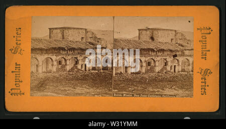 Ruinen, Mission San Juan Capistrano, Kalifornien, von Robert N Dennis Sammlung von stereoskopische Ansichten 2. Stockfoto