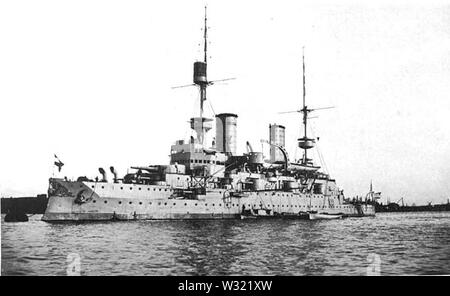 SMS Kaiser Friedrich III (1898) Stockfoto