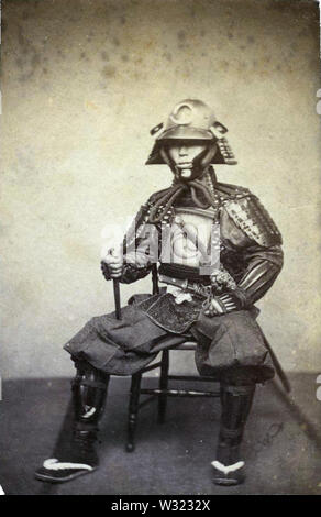 Samurai von Ueno Hikoma 1860s Stockfoto