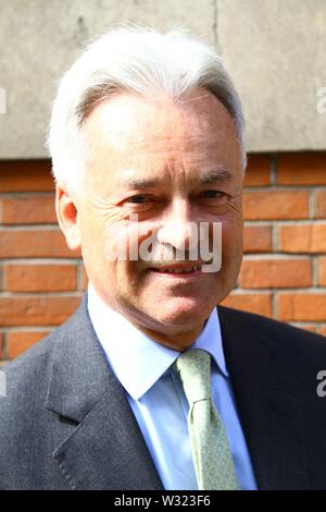 Alan Duncan MP dargestellt in Westminster, London, Großbritannien, am 11. Juli 2019. Sir Alan James Carter Duncan Britische Konservative Partei Mitglied des Parlaments für Rutland und Melton. Auswärtige Amt. Europa und Amerika. Stockfoto