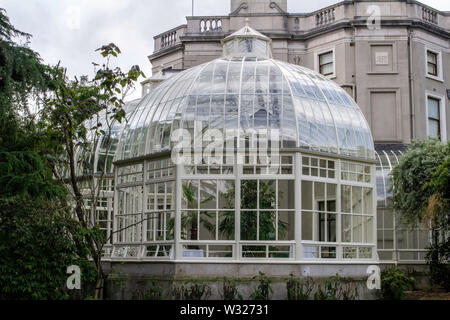 Farmleigh, Haus. Der kürzlich renovierte Wintergarten im Farmleigh House in West Dublin, Irland. Früher die Heimat von Edward Guinness, Lord Iveagh. Stockfoto