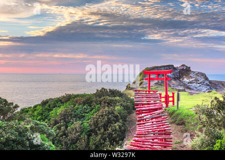 Motonosumi Inari-Schrein in der Präfektur Yamaguchi, Japan. Stockfoto