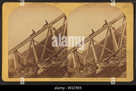 Sie Jacob's Ladder, Mt Washington Railway, von Kilburn Brüder 5. Stockfoto