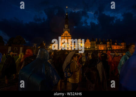 Das Kloster von Jasna Góra während der Feier der Maria Himmelfahrt im August, Polen im Jahr 2018. Stockfoto