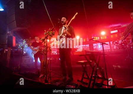 Bergen, Norwegen - Juni 13., 2019. Novo Amor führt ein Live Konzert während der norwegischen Musik Festival Bergenfest 2019 in Bergen. (Foto: Gonzales Foto - Jarle H. Moe). Stockfoto