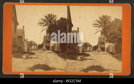 Hl. Franz St, in der Nähe der Kaserne, von Robert N Dennis Sammlung von stereoskopische Ansichten Stockfoto