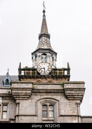 Granit, klassischen Stil von James Burn, Aberdeen Sheriff Court, Castle Street, Aberdeen, Schottland, Großbritannien Stockfoto