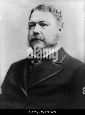 Chester A. Arthur (1829-86), 21. Präsident der Vereinigten Staaten, Kopf und Schultern Portrait, Foto von Charles Milton Bell, 1882 Stockfoto