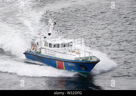 Der polnischen Grenzbeamten Schnellboot in Gdynia, Polen. 27. Juni 2019 © wojciech Strozyk/Alamy Stock Foto Stockfoto