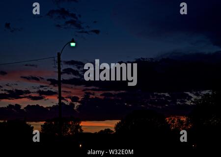 Sonnenuntergang am Canyon, Texas im Texas Panhandle Stockfoto