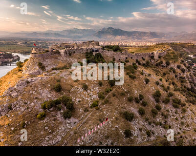 Ruinen der Burg Rozafa in Shkodra, Albanien Stockfoto