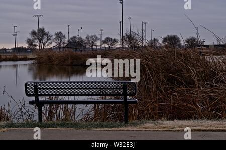 Lindsey Park Public Angelsee, Canyon, Texas Stockfoto