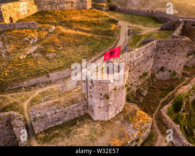 Ruinen der Burg Rozafa in Shkodra, Albanien Stockfoto