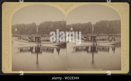 Dampfschiff auf unteren Saranac See, von Stoddard, Seneca Ray, 1844-1917, 1844-1917 Stockfoto