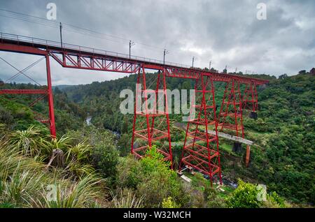 Makatote Viadukt Stockfoto