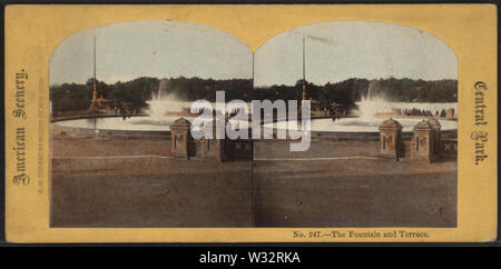 Der Springbrunnen und Terrasse, von Thorne, G W (George W.) Stockfoto