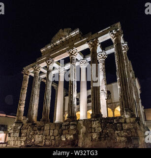 Der Römische Tempel der Diana in Merida, Spanien Stockfoto