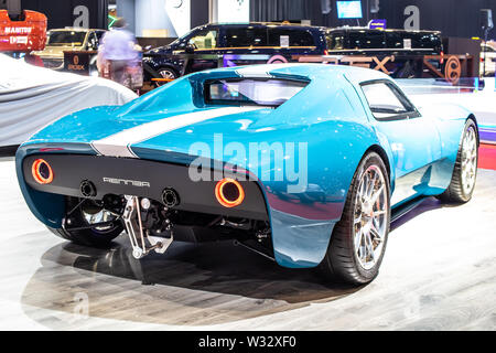Genf, Schweiz, März 2019: Ecole Espera Sbarro Renner Konzept Prototyp Auto am Internationalen Automobil-Salon Genf 2019 Stockfoto