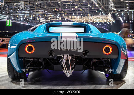 Genf, Schweiz, März 2019: Ecole Espera Sbarro Renner Konzept Prototyp Auto am Internationalen Automobil-Salon Genf 2019 Stockfoto