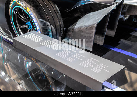 Genf, März 2019 Mercedes EQ Silver Arrow 01 SAP-FIA Formel E, Genfer Autosalon, elektrische Autos von Mercedes Benz Stockfoto