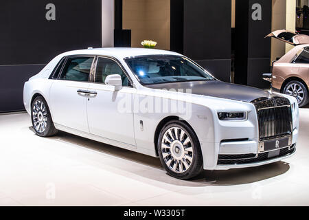 Genf, März 2019 Rolls-Royce Phantom VIII Maßgeschneiderte version Ruhe, Genfer Autosalon, Luxus Limousine von Rolls-Royce Stockfoto