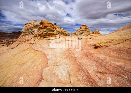 South Coyote Buttes, Arizona, Vereinigte Staaten von Amerika Stockfoto