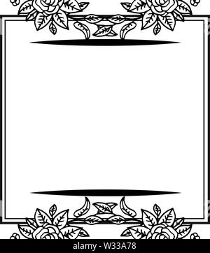 Blumen und Blüten, Designelemente für Einladungen, Grußkarten, Poster. Vector Illustration Stock Vektor