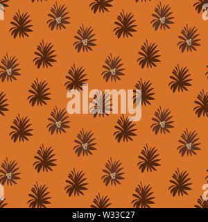 seamless vector pattern with friendly lion faces Stock Vektor