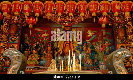 Singapur, Singapur - deptember 30, 2007: Chinesischer Tempel tan si Chong su (po chiak Keng/Tan Seng haw) auf Magazin Straße Stockfoto