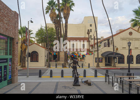 Das Pasadena Playhouse ist eine historische Veranstaltungsstätte für darstellende Künste in Pasadena, Kalifornien. Stockfoto
