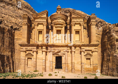 Ad Deir (das Kloster) an petra, jodan Stockfoto