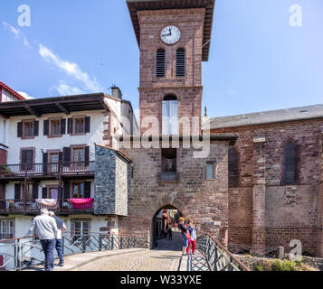 Saint-Jean-Pied-de-Port, Nouvelle-Aquitaine, Frankreich Stockfoto