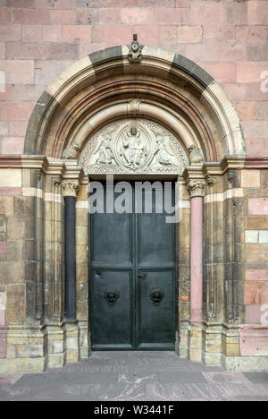 Mainz, Dom St. Martin, Ostchor, Nördliches Portal Stockfoto