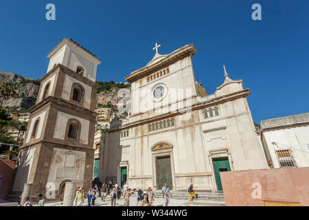 Kirche Santa Maria Assunta, Positano, Amalfi, Italien Stockfoto