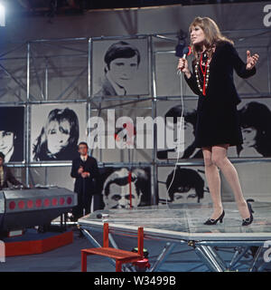 ZDF Hitparade, Musiksendung, Deutschland 1969 - 2000, Miwirkende: Gaby Berger Stockfoto