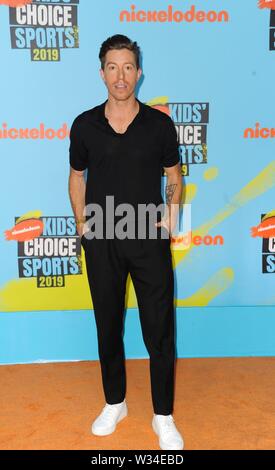 Shaun White bei der Ankunft für Nickelodeon Kids' Choice Sports Awards 2019, Barker Hangar, Santa Monica, CA 11. Juli 2019. Foto von: Elizabeth Goodenough/Everett Collection Stockfoto