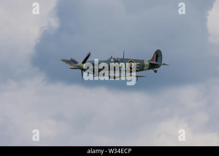 Supermarine Spitfire Vc Shuttleworth Collection Military Air Show Juli 2019 Stockfoto