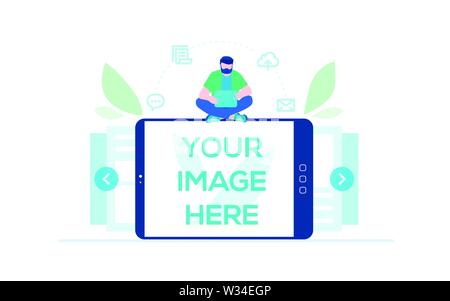 Workflow Management - Modernes flaches design Stil Abbildung Stock Vektor