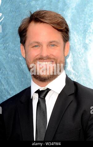 Los Angeles, CA, USA. 9. Juli 2019. Aaron Leiber in der Ankunftshalle für Bethany Hamilton: UNSTOPPABLE Premiere ArcLight Hollywood, Los Angeles, CA Juli 9, 2019. Credit: Priscilla Grant/Everett Collection/Alamy leben Nachrichten Stockfoto