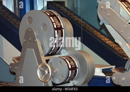 Hershey Schokolade Simulator auf der Tour durch die Hershey Chocolate World in Pennsylvania, USA Stockfoto