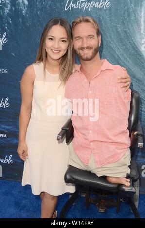 Los Angeles, CA, USA. 9. Juli 2019. Nick Vujicic in der Ankunftshalle für Bethany Hamilton: UNSTOPPABLE Premiere ArcLight Hollywood, Los Angeles, CA Juli 9, 2019. Credit: Priscilla Grant/Everett Collection/Alamy leben Nachrichten Stockfoto