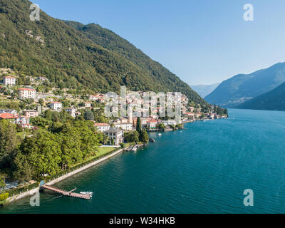 Villa Miralago, Laglio. George Clooney Residence am Comer See in Italien. Stockfoto