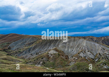 Landschaft mit Gebirge auf Sizilien Insel, im Süden von Italien, Reiseziel Stockfoto